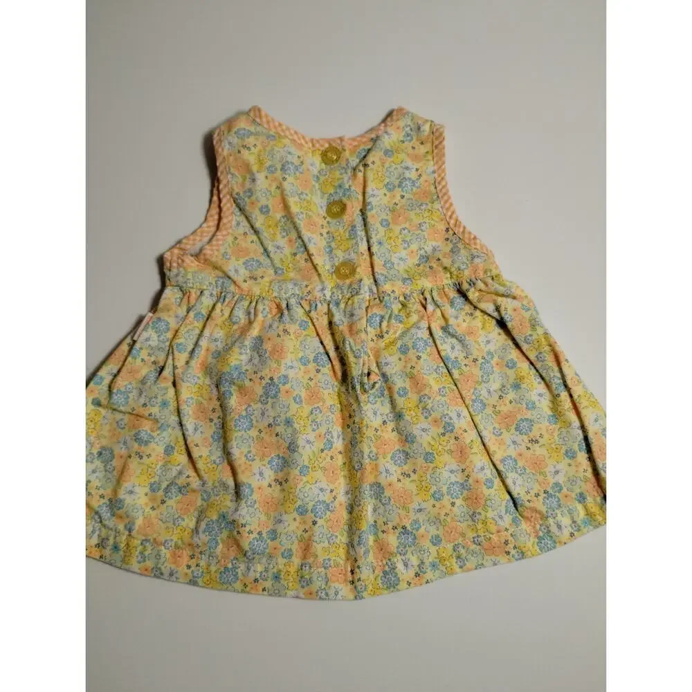 Vintage Oshkosh B'Gosh Infant Girls Size 3-6 Months - Yellow with Orange Plaid